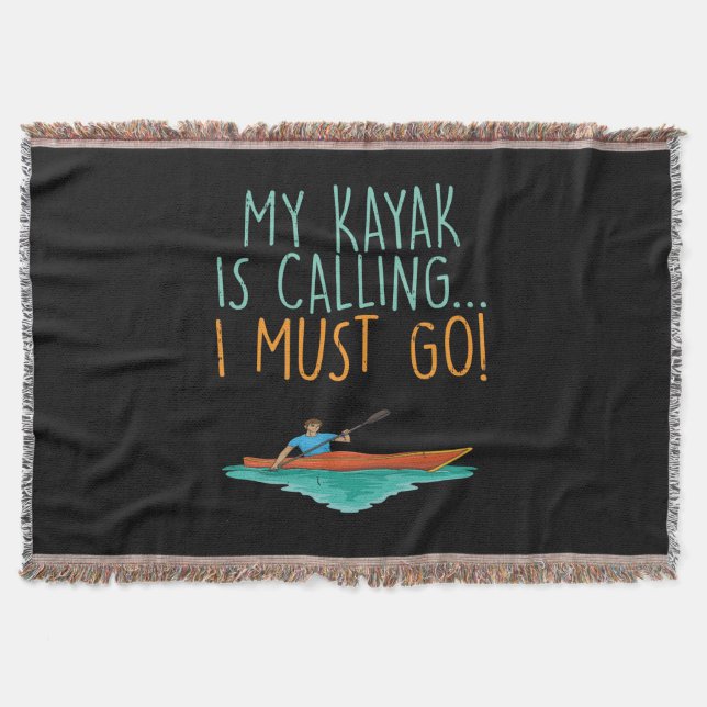 Cobertor Kayaking Kayak Gift (Frente)
