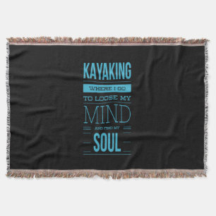 Cobertor Kayaking Onde Vou Perder Minha Mente