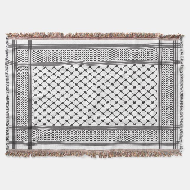 Cobertor Keffiyeh Palestine - Padrão (Frente)