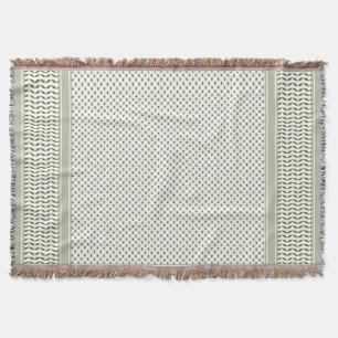 Cobertor Keffiyeh Verde Oliva