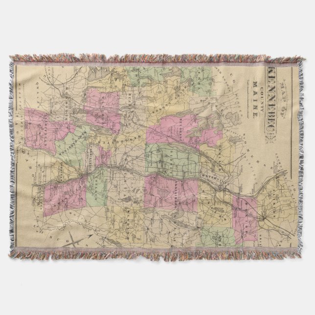 Cobertor Kennebec County, Maine (Frente)
