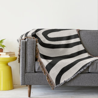 Cobertor Kismet Preto e Branco