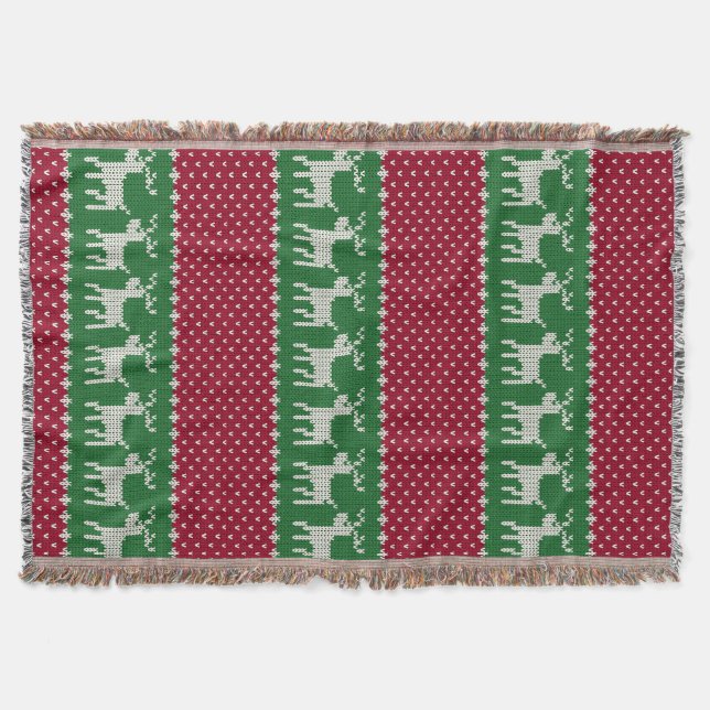 Cobertor Knit de Natal N.o 01 (Frente)