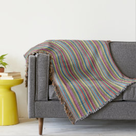 Cobertor Knit Multicolorido Olhar Padrão Raspado