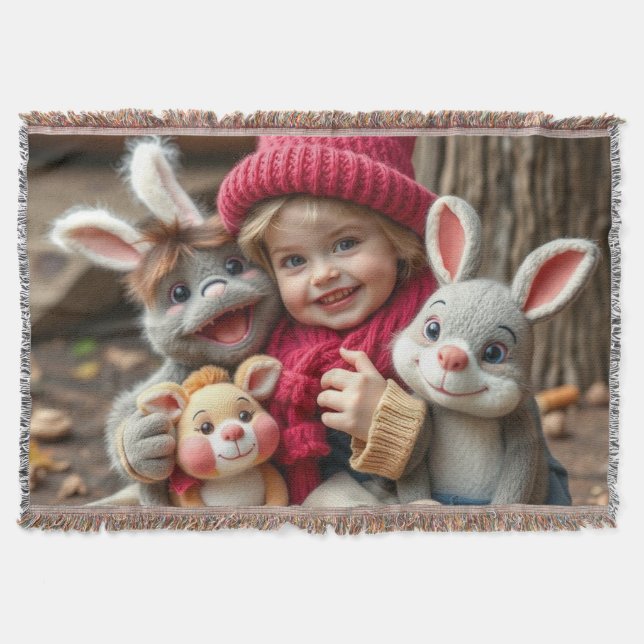 Cobertor Kuschelfreunde im Herbstzauber (Frente)