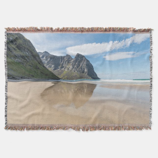 Cobertor Kvalvika Lofoten Noruega (Frente)