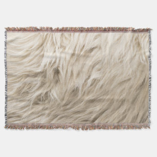 Cobertor Lã Branca Textura Fluffy Fundo