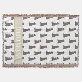 Cobertor Labrador Personalizado (Castanho Chocolate)