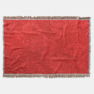 Cobertor Lace vermelho elegante, textura perfeita