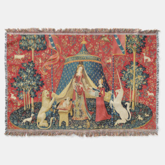 Cobertor LADY E UNICORN Lion,Flores Fantásticas,Animais