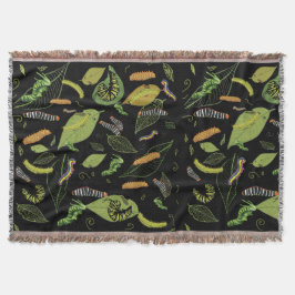 Cobertor Lagartas e Folhas