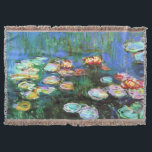 Cobertor Lagoa do lírio de água de Claude Monet<br><div class="desc">Os lírios de água, C. 1916, são uma de uma série sobre de dois cem pinturas da flor do lírio de água pelo artista francês Claude Monet do impressionismo que pinta as em seu começo da lagoa do jardim no 1900's adiantado. Naquele tempo, construiu seu jardim com a intenção para...</div>