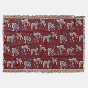 Cobertor Lamb Frenzy Throw Blanket (Borgonha)