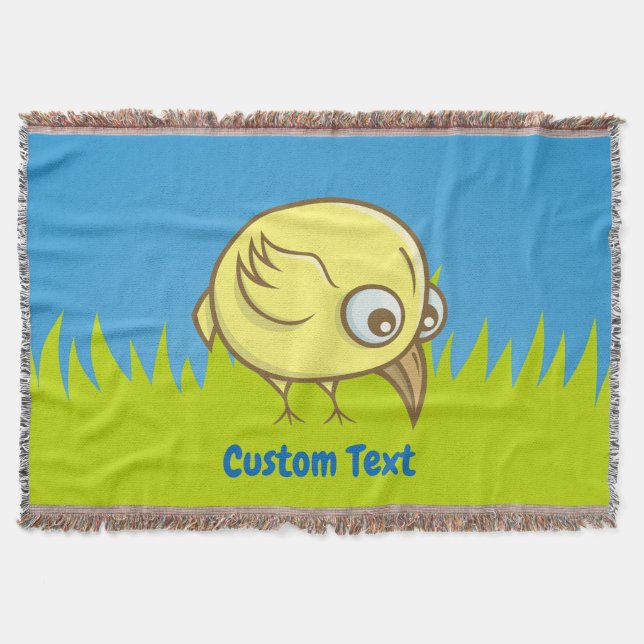 Cobertor Lâmpada de cartoon amarelo (Frente)