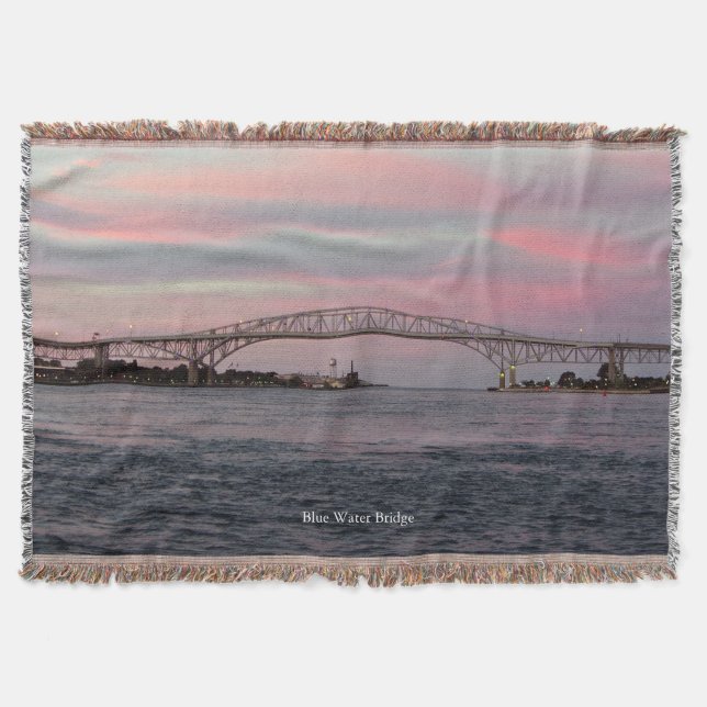 Cobertor Lâmpada de lança da ponte azul-água (Frente)