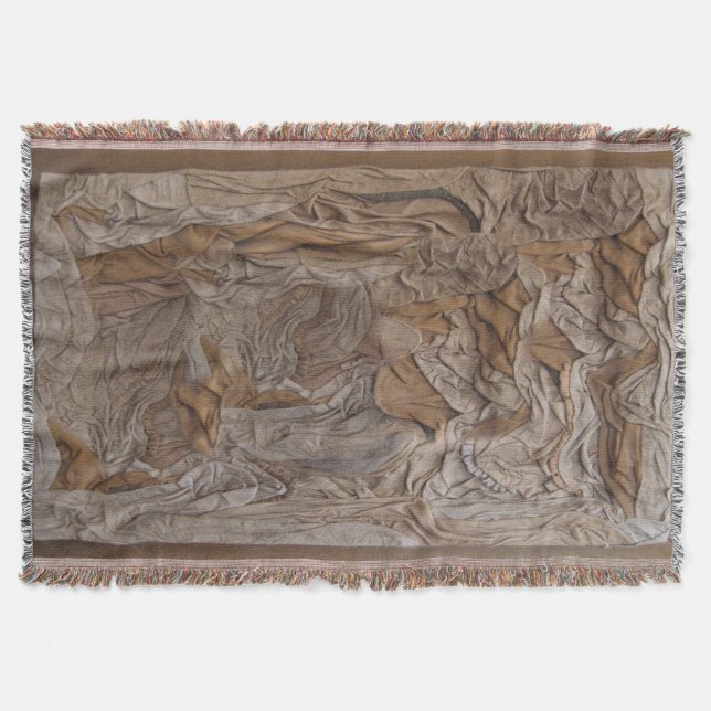 Cobertor Lâmpada tecida em uma textura de couro! (Frente)