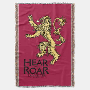 Cobertor Lannister Sigil - Ouça-me Roar