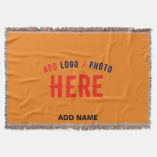 Cobertor LARANJA ESCURA PERSONALIZADA MODERNA DE na moda VE (Frente)