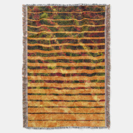 Cobertor Laranjas estranhas e quadrados pequenos em linhas