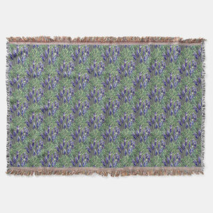 Cobertor Lavanda pintada com aquarelas