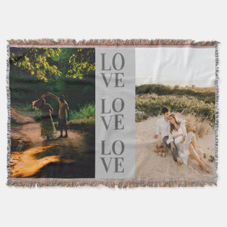 Cobertor Layout personalizado de foto de Cheio "AMOR"