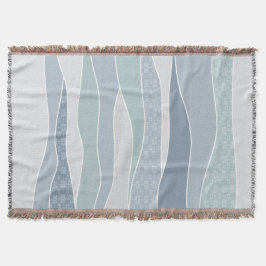 Cobertor Legal Azul, Verde, Curva, Stripes Abstrato
