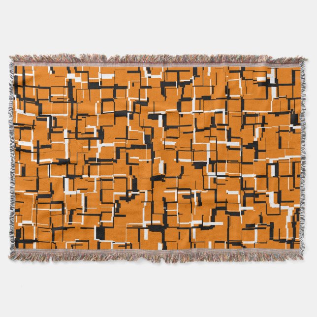 Cobertor LEGAL Cor-de-Cor-de-Laranja Branco (Frente)