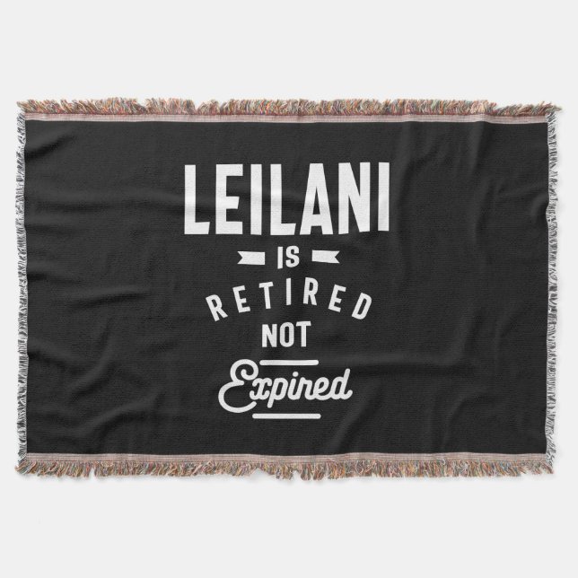 Cobertor Leilani Personalised Name Birthday Gift (Frente)
