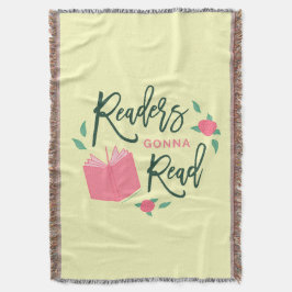 Cobertor Leitores Florais Vão Ler Favoritos