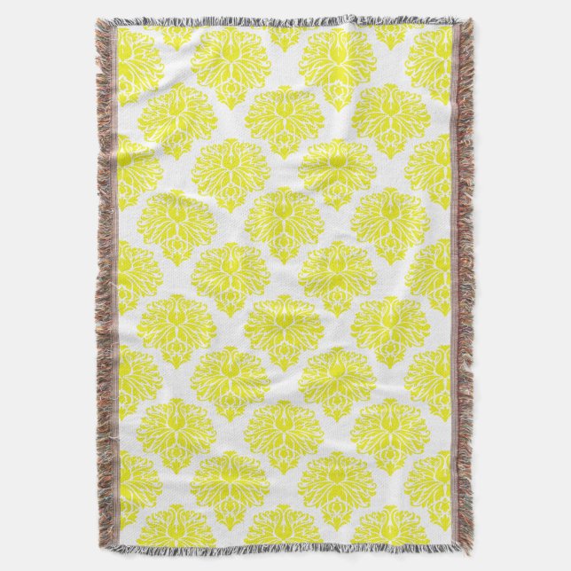 Cobertor Lemon Elegant Damask (Frente Vertical)