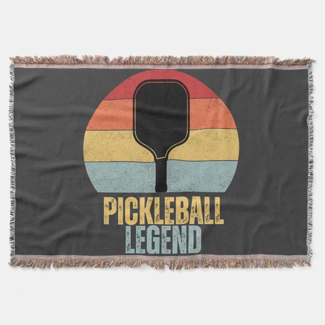 Cobertor Lenda Engraçada do Pickleball (Frente)