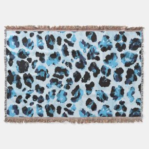 Cobertor Leopard Cheetah Skin: Watercolor Vintage Tie Dye