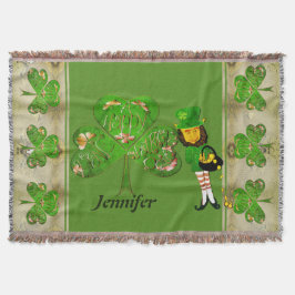 Cobertor Leprechaun Shamrocks Joga Banheira