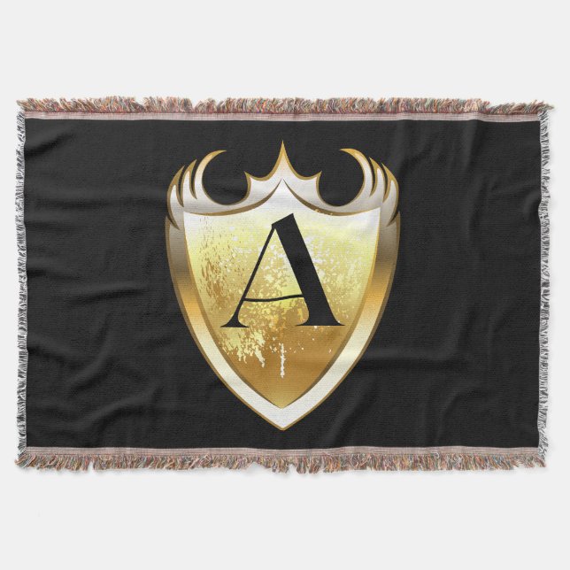 Cobertor Letra A alfabeto maiúsculo (Frente)