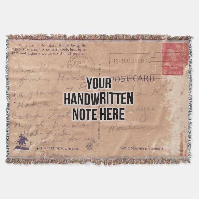 Cobertor Letra Manuscrita Personalizada em Nome Sentimental (Frente)