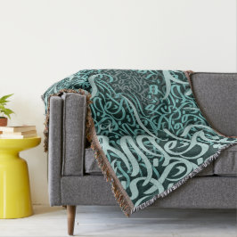 Cobertor letras árabes tiffany