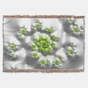 Cobertor Limão Marshmallow Trippy Psychedelic Fine Fractal