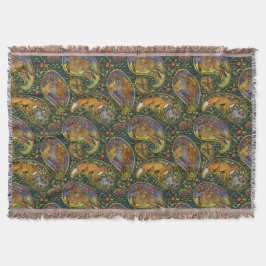 Cobertor Lindas Criaturas de Woodland Jogando Pintura