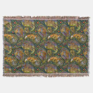 Cobertor Lindas Criaturas de Woodland Jogando Pintura