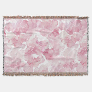Cobertor Lindo Floral Rosa Branco