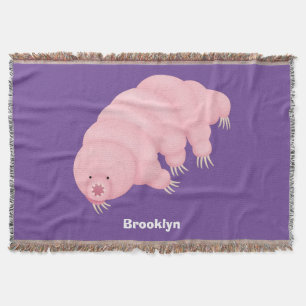 Cobertor Lindo tardígrado rosa ursinho de água desenho anim