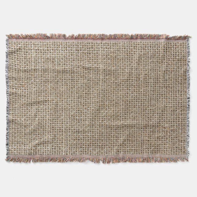 Cobertor Linen Bruto: Tecido natural texturizado. (Frente)