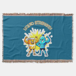 Cobertor Liquid Strength – Funny Juice & Water Muscle Desig