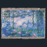Cobertor Lírios de água de Monet<br><div class="desc">Visite minha loja para obter um design mais interessante e mais opções de cores => zazzle.com/iwheels*</div>
