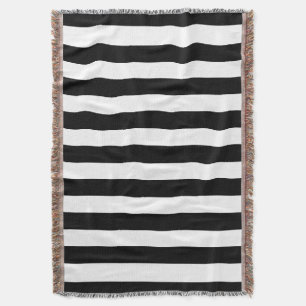 Cobertor Listras brancas e pretas