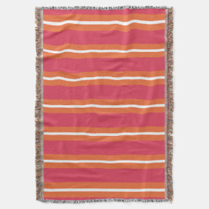Cobertor Listras de Teaberry e Mandarin