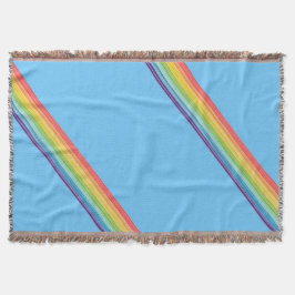 Cobertor Listras do arco-íris diagonais
