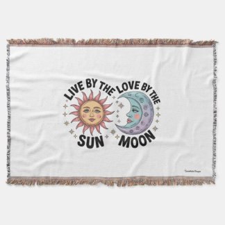 Cobertor Live by the Sun Love by the Moon Retro Tote Bag