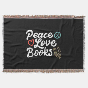 Cobertor Livros de Paz Geeky e Leitura Gota