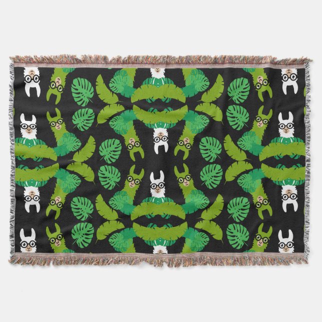 Cobertor Llama Themed Impressão (Frente)